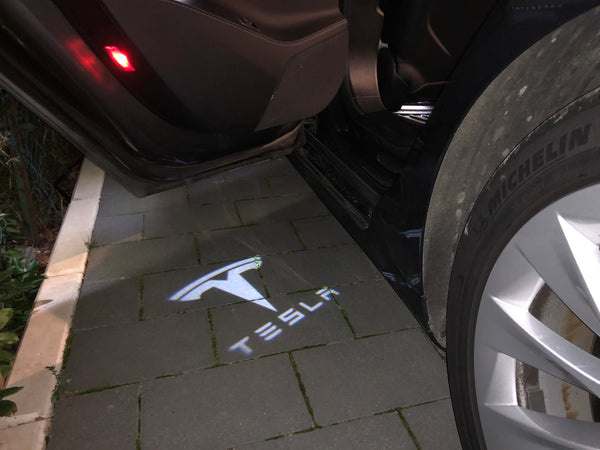 Welkomstlicht voor Tesla Model S, 3, X en Y, set van 2