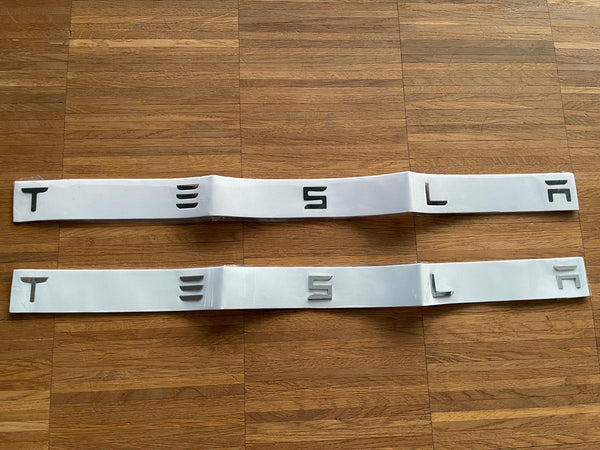 TESLA-belettering voor Tesla Model 3 en Y