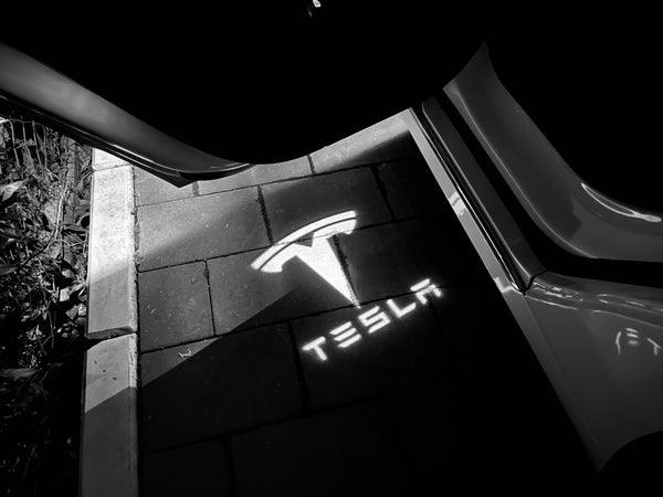 Welkomstlicht voor Tesla Model S, 3, X en Y, set van 2
