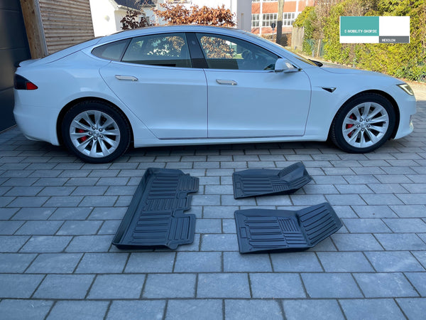 Tesla Model S all weather vloermatten set 3 stuks - tot 2020