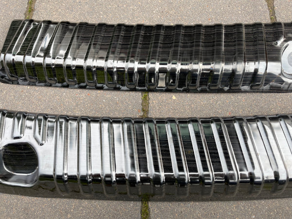 Tesla Model Y kofferbak laadrandbescherming aluminium zwart
