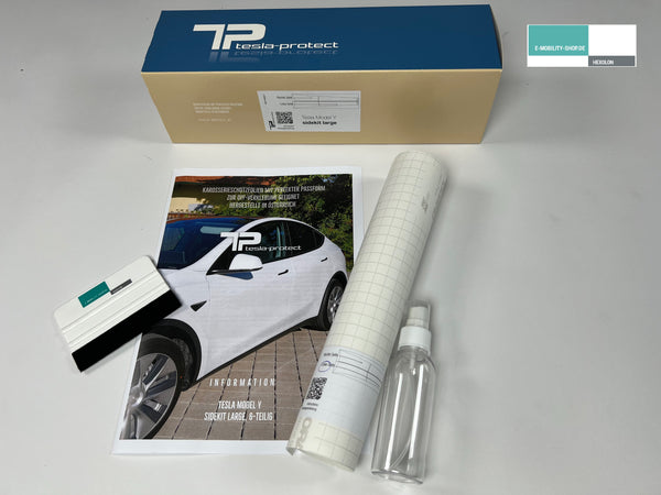 Tesla Model Y beschermfolie - sideskirts - 6-delige set - PPF lakbeschermingsfolie