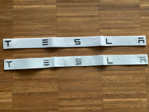 TESLA-belettering voor Tesla Model 3 en Y