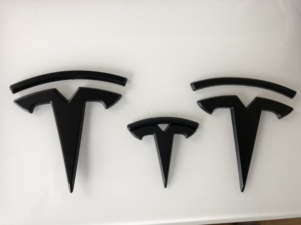T-Logo set voor voor, achter en stuur voor Model Y - doppen